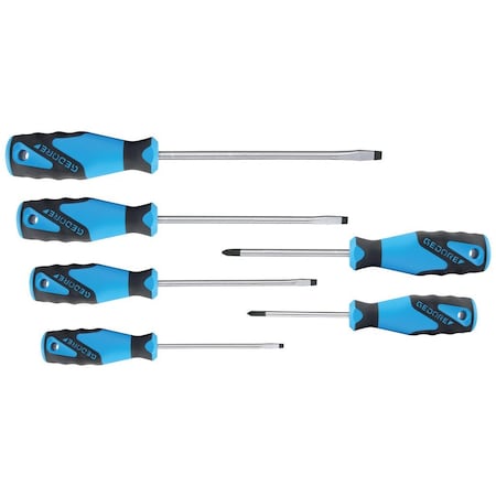 Gedore Screwdriver Set, 3C, 6 pcs., Is 4-8 Ph 1-2 2150-2160 PH-06